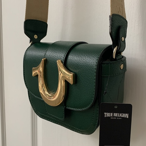 Deep Green True Religion Mini Crossbody Bag - Picture 6 of 17